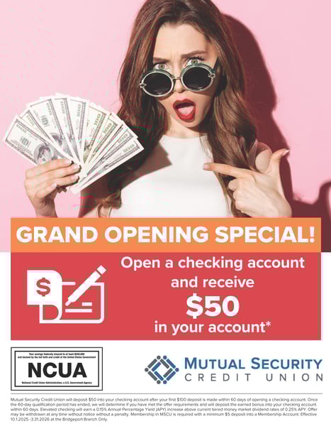 Checking Acct Bonus through 3.31.2026