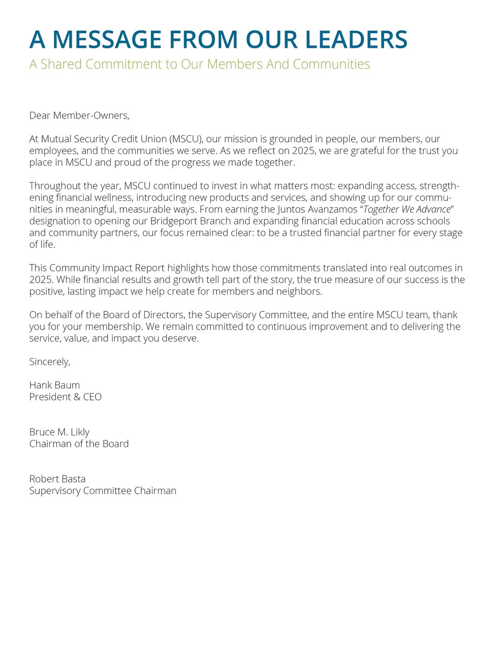 Community and Member Impact Report 2025 FINAL3