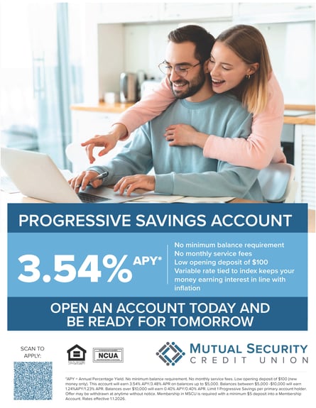 Progressive Savings 1.1.2026