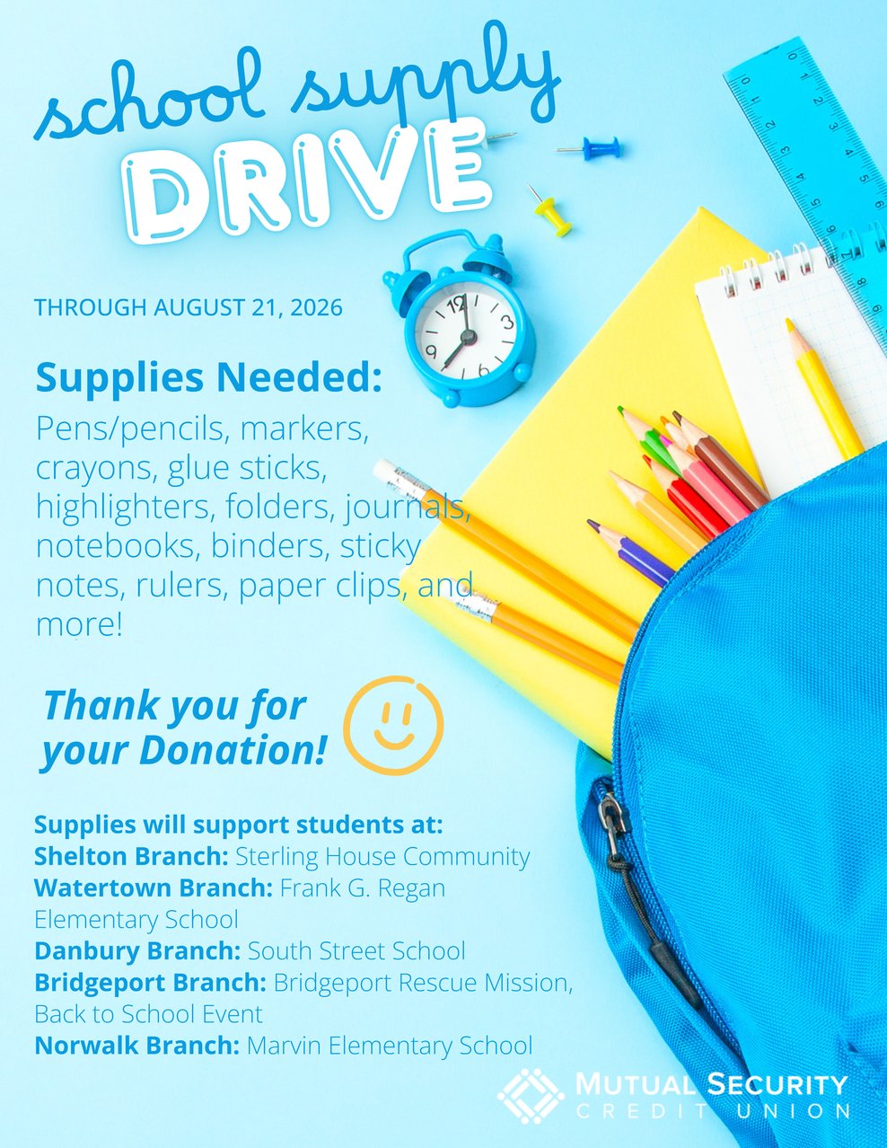 School Supply Drive 2026